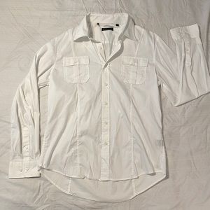 7 Diamonds - Men’s White button up XL